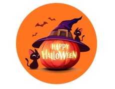 1000 stickers rond 32 Halloween 25 1000 stickers rond 32 mm Halloween