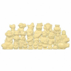 18606 26 De Schutter Sinterklaasfiguren Assortiment Wit – 2 kg – 25 g, 40 g & 60 g