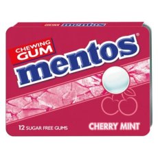 25248 26 Mentos Gum Blister Breeze Cherry Mint (SV) – 12 Stuks