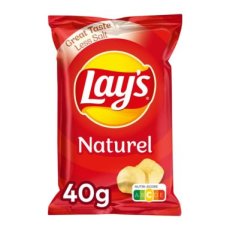 Lay’s Naturel Chips 40 g – 20 Stuks