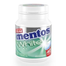 26231 26 Mentos Gum Bottle White Green Mint (SV) – 6 Stuks
