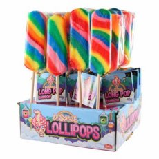 31538 26. Felko Lange Lolly Regenboog 40 g – 40 Stuks