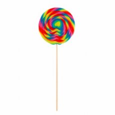 31577 26 Felko Lolly Spiral Rainbow Mega 200 g – 13 cm – 10 Stuks