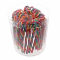 Candy Canes Regenboog – 12 g – 13 cm – 50 Stuks