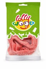 36216 26 Lollywood Mini Zure Aardbeimatjes – 40 g – 24 Stuks