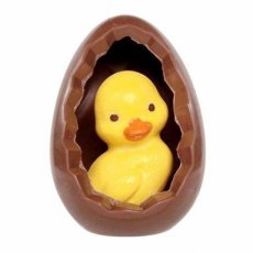 36484 26 De Schutter Gekarteld Ei met Kuiken Geel – 14 cm – 6 x 180 g