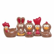 37950 26 De Schutter Paasfiguren Deco Melk Gekleurd Modern – 56 x 18 g