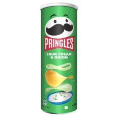 42943 26 Pringles Sour Cream & Onion 165 g – 19 Stuks