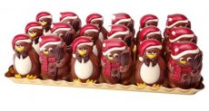 43034 24* Hamlet Chocolade Figuren Sneeuwman&Pinguin 55g