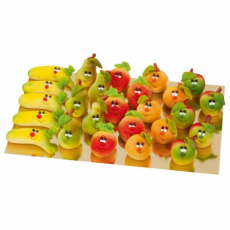 43203 26 Lams Fruit met Gezicht in Marsepein – 25 x 50 g