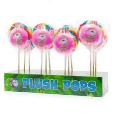 44159 26. Felko Spiral Plush Pop Unicorn 110 g – 12 Stuks