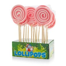 50503 per stuk 25* Lolly Spiral roze 80 gr
