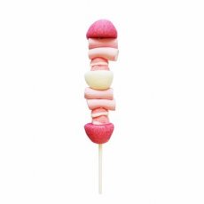 50764 26 LollyWood Spekbrochette Roze Wit – 20 cm – 20 x 70 g