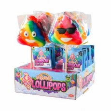 51604 26. Felko Rainbow Poo Pops 65 g – 16 Stuks