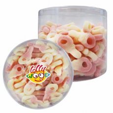 51896 26 Lollywood Gesuikerde Tutter Roze/Wit – 1,2 kg