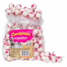 Candyman Salmiakknotsen Lolly 150 Stuks