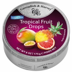 Cavendish & Harvey Tropical Fruit Drops Suikervrij 9 x 175 g