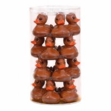 53607 26 De Schutter Eendjes Melkchocolade Deco – Tubo – 20 x 45 g – 7 cm