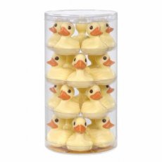 53654 26* De Schutter Eendjes Witte Chocolade Deco – Tubo – 20 x 45 g – 7 cm