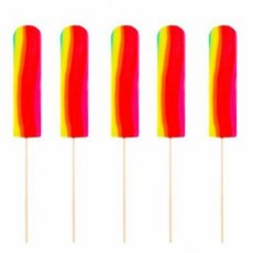 53782 26 Felko Long Pop Rainbow Maxi 200 g – 10 Stuks