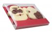 54091 24* De Chocolaterie Mr & Mrs Kerstmis Melk 9cm 110g