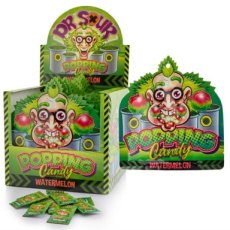 54174 26 Dr. Sour Popping Candy Watermelon 15 g – 20 Stuks
