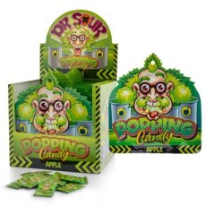 54175 26 Dr. Sour Popping Candy Apple 15 g – 20 Stuks