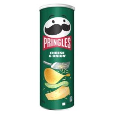 54198 26 Pringles Cheese & Onion 165 g – 19 Stuks