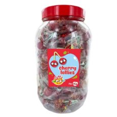 54333 26** Lollywood Dubbele Kersen – Tubo – 13,5 g – 75 stuks