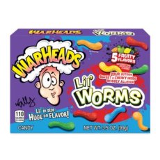 Warheads Lil' Worms 99 g – 12 Stuks
