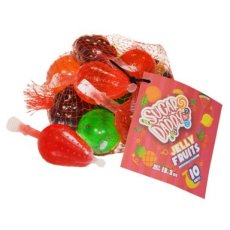 54390 26 Sugar Daddy Jelly Fruits 350 g (10 Stuks per Netje) – 24 Netjes