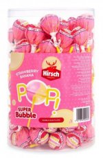 54670  24. Hirsch Super Bubble Strawb. Banana in tubo 17g