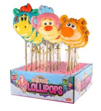 54786 26. Felko Sweet Animals Lollipops Mix 45 gr
