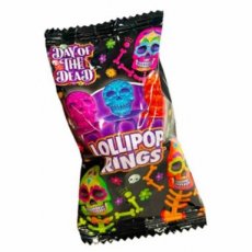 55084 26. Bip Sweet Skulls 3D Lollipop Rings – 12 stuks