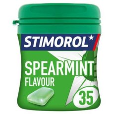 55628 26 Stimorol Mid Size Bottle Spearmint (SV) 35 Stuks – 6 Potten