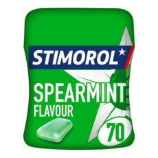 55631 26 Stimorol Bottle Spearmint (SV) 70 Stuks – 6 Potten
