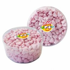 55689 26 Lollywood Dextrose Hartjes Roze – Tubo – 850 g
