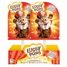 56057 26 Lucky Pops Chocoladelolly Sinterklaas – 18 x 20 g