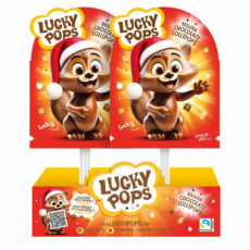 56325 26 Lucky Pops Chocoladelolly Lucky Kerst – 18 x 20 g