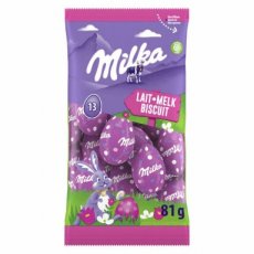 56355 26* Milka Eitjes Melkchocolade Biscuit – Alu – 81 g – 35 Stuks