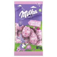 56356 26* Milka Eitjes Melkchocolade Crème – Alu – 81 g – 35 Stuks