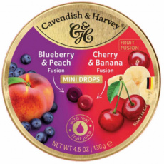 56648 26 Cavendish&Harvey Blueb./Peach-Cherry/Ban. 11x130g