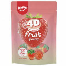 56937 26 Amos Fruits Strawberry – 12 x 120 g