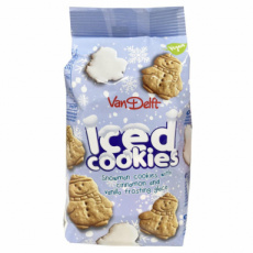 57054 26 Van Delft Iced Cookies Snowman – 18 x 150 g