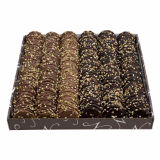 57083 26 Chocola Amore Kist Tuiles Kerstdeco Melk-Puur – 3 kg