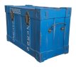 Blauwe koffer