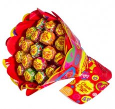 6494S per stuk 25 Chupa Flower Bouquet 228 gram