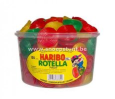 Haribo silo Rotella Fruit 1350 gr. 24* Haribo silo Rotella Fruit 1,35 kg