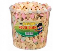 Haribo silo Zoute Rijen 840 gr. 24* Haribo silo Zoute Rijen 0,84 kg