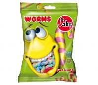 Jake Worms Sour 100 gr. 24* Jake Worms Sour 100 gr.